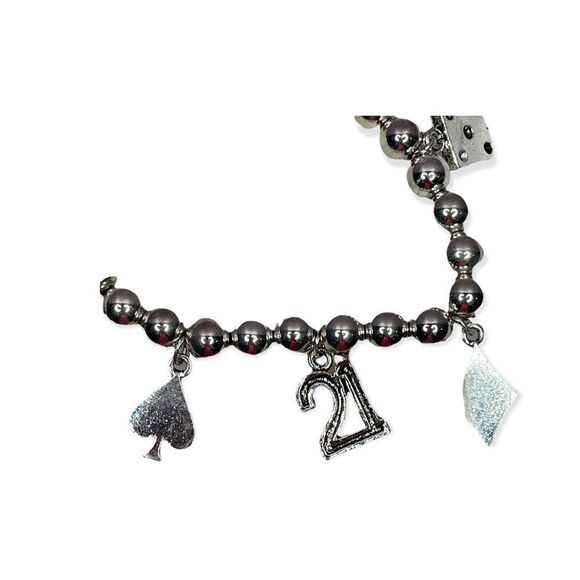 Codeena Poker Dice Charm Bracelet - Picture 4 of 5